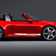 Side 911 Targa 4S Doors Stripes Kit Decal Sticker for Porsche 911 Targa 4S 2
