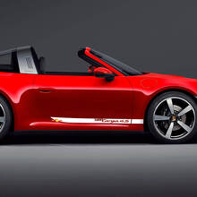 Side 911 Targa 4S Doors Stripes Kit Decal Sticker for Porsche 911 Targa 4S 2
