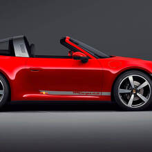 Side 911 Targa 4S Doors Stripes Kit Decal Sticker for Porsche 911 Targa 4S 3