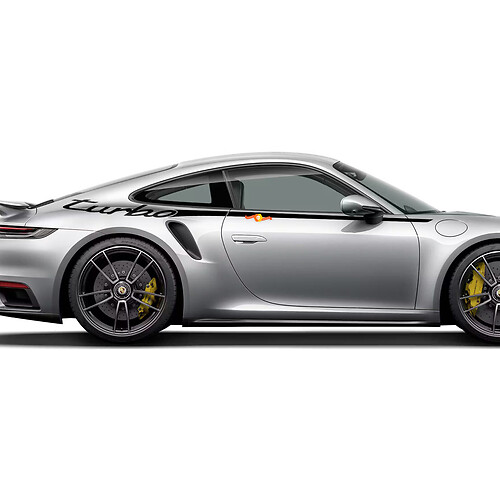 Side 911 turbo 50 years Doors Stripes Kit Decal Sticker for Porsche 911 1
