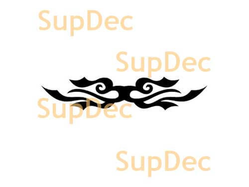 Tribal Spiral Flame Vinyl Decal For Cars