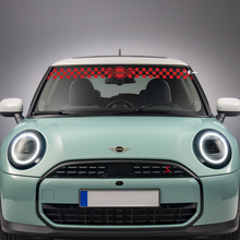 Windshield Checkered Stripe Vinyl graphics decal Sticker for Mini Cooper S 2