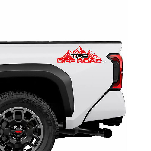 TRD Off Road Style Mountain Bedside Decals for Toyota Tacoma 4th Gen