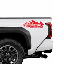 TRD off Road Mountains Bird Doors Side Bedside Truck Decals Stickers for Toyota Tacoma 4th Gen 2