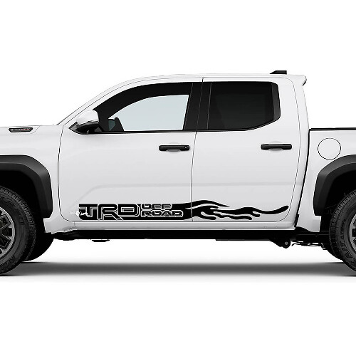 TRD Off Road Side Wave Rocker Panel Decals Stickers for Toyota Tacoma 1