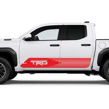 TRD Off Road Side Racing Stripes Rocker Panel Decals Stickers for Toyota Tacoma 3