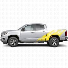 Jagged Door & Bedside Vinyl Stripes for Chevrolet Colorado 2nd Gen 2015-2022_3