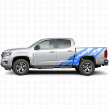 Jagged Door & Bedside Vinyl Stripes for Chevrolet Colorado 2nd Gen 2015-2022_5