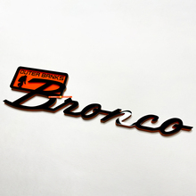 Bronco Outer Banks Fender Badges Tailgate Emblem 3D Badge Black vs Orange 3
