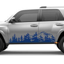 Mountains Trees Side Doors Panel Decals Stickers for Toyota 4Runner 3