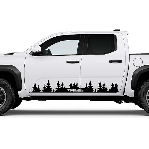 Mountains Trees Side Doors Panel Decals Stickers for Toyota Tundra