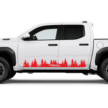 Mountains Trees Side Doors Panel Decals Stickers for Toyota Tundra 3