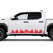 Mountains Trees Side Doors Panel Decals Stickers for Toyota Tundra 3