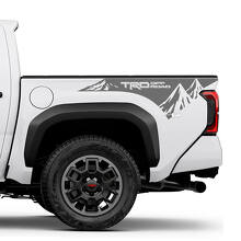 TRD Off Road Mountains BedSide Side Truck Decals Stickers for Toyota Tundra 2