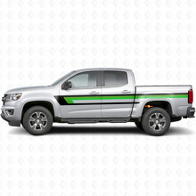 Retro Upper Beltline Door & Bedside Vinyl Stripes for Chevrolet Colorado 2nd Gen 2015-2022_3