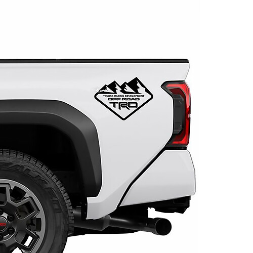 TRD Off Road Mountains BedSide Side Truck Decals Stickers for Toyota Trucks 3