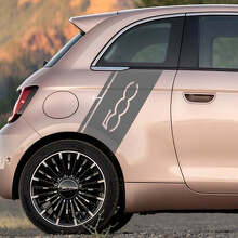 Rear Fender Stripe Decal side Graphics stripes for Fiat 500 2