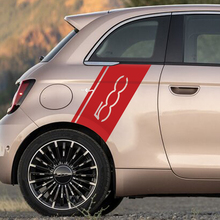 Rear Fender Stripe Decal side Graphics stripes for Fiat 500 3