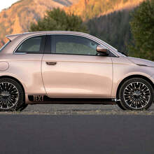 Custom Text Rocker Panel 500 Side Stripe Decal Graphics For Fiat 500 2