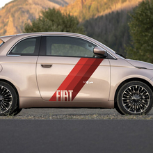Door Flag Stripe Decal side Graphics stripes for Fiat 500 3