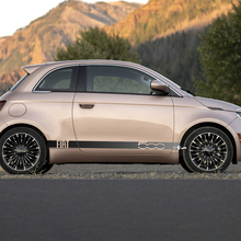 Rocker Panel Gradient color Stripe Decal side Graphics stripes for Fiat 500 2