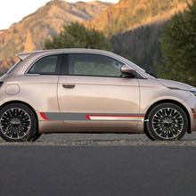 Rocker Panel two color Stripe Decal side Graphics stripes for Fiat 500 2