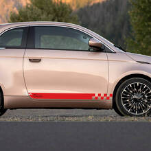 Rocker Panel Stripe Decal side Graphics stripes for Fiat 500 5 3
