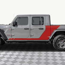 Decorated Side Stripes Vinyl Decal Kit for Jeep Gladiator_2