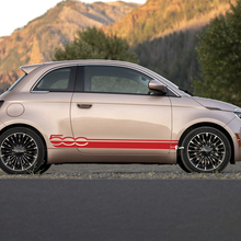 Rocker Panel 500 Stripe Decal side Graphics stripes for Fiat 500 3