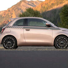 Rocker Panel checkered Stripe Decal side Graphics stripes for Fiat 500 2