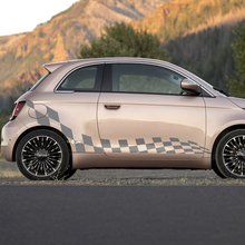 Doors checkered flag Decal side Graphics stripes for Fiat 500 2 2