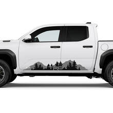 TRD Off Road Side Mountains Trees Rocker Panel Decals Stickers for Toyota Tacoma 2