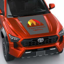 Vintage Retro Heritage Stripes Wrap Hood decal Sticker for Toyota Tacoma fourth-generation 2