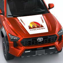 TRD off Road Vintage Retro Heritage Stripes Wrap Hood decal Sticker for Toyota Tacoma fourth-generation 3