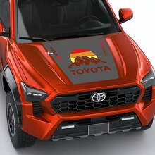 TRD off Road Mountains Vintage Retro Heritage Stripes Wrap Hood decal Sticker for Toyota Tacoma 4th gen 2