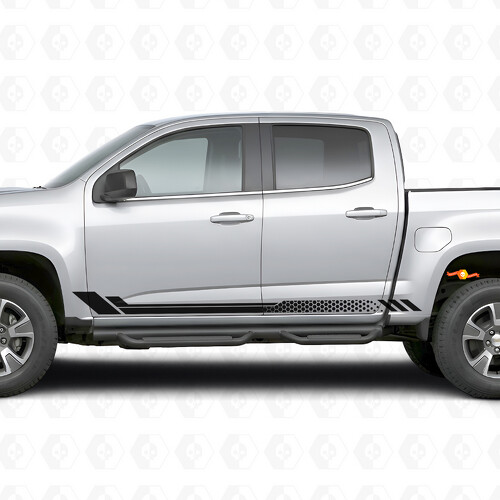 Honeycomb Door & Rocker Panel Vinyl Stripes for Chevrolet Colorado 2nd Gen 2015-2022