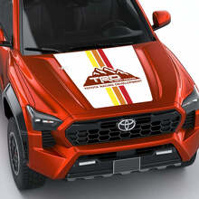 TRD Mountains Vintage Retro Heritage Stripes Hood decal Sticker for Toyota Tacoma 4th gen 3