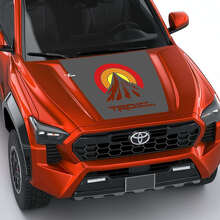 TRD Mountains Vintage Retro Stripes Hood Decal Sticker 4 for Toyota Tacoma 4th Gen 2