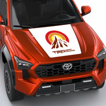 TRD Mountain Vintage Retro Heritage Sun Stripes Hood decal Sticker for Toyota Tacoma 4th gen 3