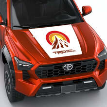 TRD Mountain Vintage Retro Heritage Sun Stripes Hood decal Sticker for Toyota Tacoma 4th gen 3
