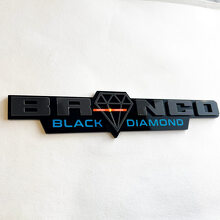 Black Diamond Horse 3D Fender Badge Emblem for Muscle Cars_2