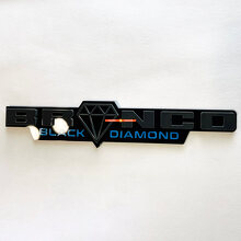 Black Diamond Horse 3D Fender Badge Emblem for Muscle Cars_5