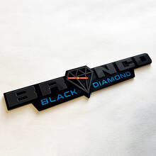 Black Diamond Horse 3D Fender Badge Emblem for Muscle Cars_7