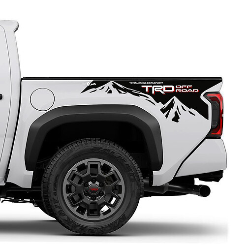 TRD Off Road Mountains BedSide Side Truck Decals Stickers for Toyota Truck