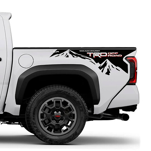 TRD Off Road Mountains BedSide Side Truck Decals Stickers for Toyota Truck