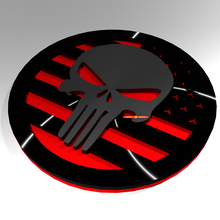 US USA Punisher Edition Fender Badges Tailgate Emblem 3D Badge 4