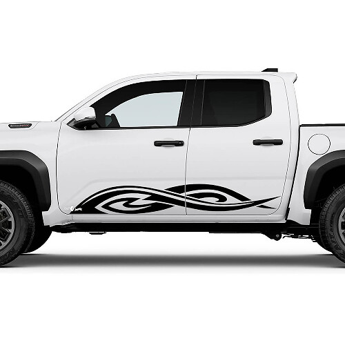Tribal Side Rocker Panel Decals Stickers for Toyota Tacoma
