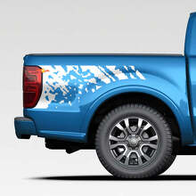 Distressed Splash Graphics Vinyl Decal Sticker for Ford Ranger 2