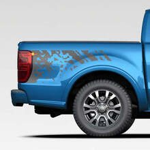 Distressed Splash Graphics Vinyl Decal Sticker for Ford Ranger 3