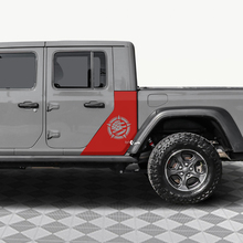 Military Star US Flag Rear Side Doors Vinyl decal sticker fit Jeep Gladiator 3 2